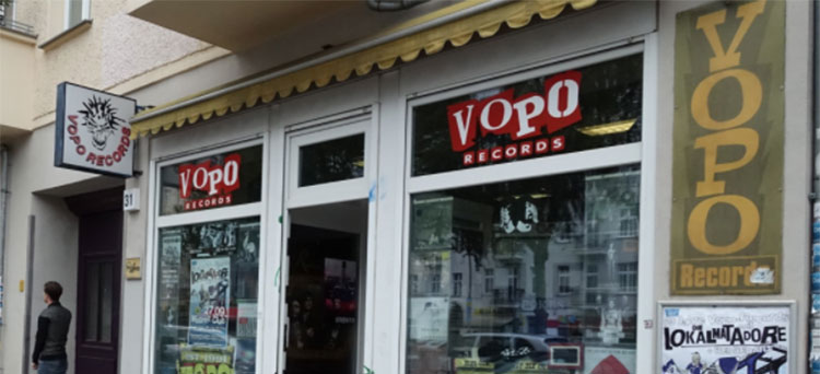 Schaufenster von Vopo Records